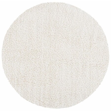Safavieh 8 x 8 ft. Venus Shag Contemporary Round Power Loomed Rug, Ivory VNS520A-8R